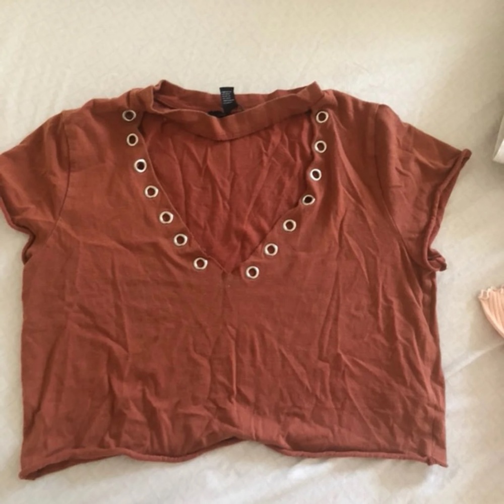 Forever 21 cut out crop top